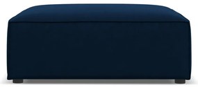 Тъмносиня кадифена табуретка Jodie – Micadoni Home