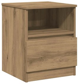 856500 vidaXL Нощно шкафче, дъб артизан, 40x40x50 см, инженерно дърво