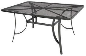 Метална мрежесто перфорирана маса 152x96x71.5см TLM65-T тъмно сива