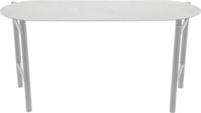 Светлосива градинска пейка метална Disc – Zone