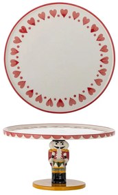 Глинена стойка за десерти с коледен мотив Jolly – Bloomingville