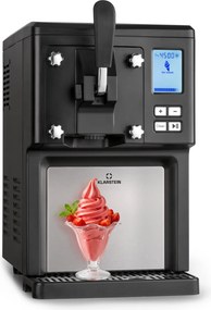 Klarstein Sweet Sundae машина за сладолед с компресор, 1,5 л, от неръждаема стомана, черна