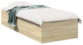 3281051 vidaXL Рамка за легло, дъб сонома, 100x200 см, инженерно дърво