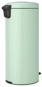 Кош за боклук с педал Brabantia NewIcon 1008851, 30 л, Плавно затваряне, Противоплъзгаща основа, Светлозелен