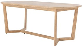 Трапезна маса от масивно каучуково дърво 100x200 cm Serrone – Bloomingville