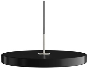 Черно LED затъмняващо се висящо осветително тяло с метален абажур ø 43 cm Asteria Plus Medium – UMAGE