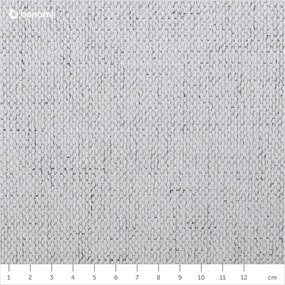 Светлосиво тапицирано двойно легло с място за съхранение с включена подматрачна рамка 160x200 cm Kelp – Micadoni Home