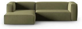 Зелен кадифен ъглов диван Mackay – Cosmopolitan Design