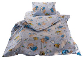 Детски памучен спален комплект Medico Cotton Sleepy Bear – Two