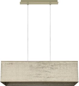 Пендел БРИК, никел, абажур Сарай Бронз, 4xE27