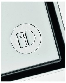 Матово черен органайзер за козметика за баня от рециклирана пластмаса Nail Station - iDesign