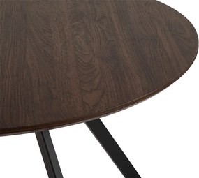 Кръгла трапезна маса от декор от орех ø 120 cm Rivo – Bonami Essentials