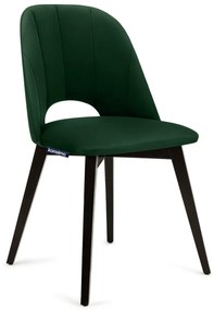 Трапезен стол BOVIO 86x48 см тъмнозелен/бук