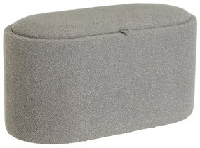 Светлосива табуретка от букле – Casa Selección