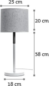 Настолна лампа InLight 3453-White