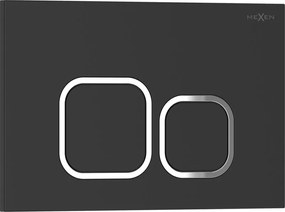 Mexen Tex 03 бутон за промиване, черен матов - 6103-02