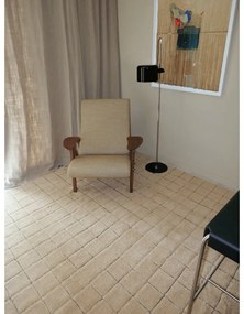 Ръчно изработена вълнена пътека в кехлибарен цвят 80x230 cm Mosaic Amber – Lorena Canals