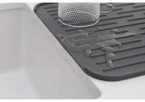 Силиконова подложка за сушене на съдове Brabantia SinkSide 1000206, 43.5x32.5 см, Сгъваема, Тъмносив
