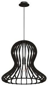 Amplex 5020 - Висяща лампа на кабел OCTO 1xE27/20W/230V черна