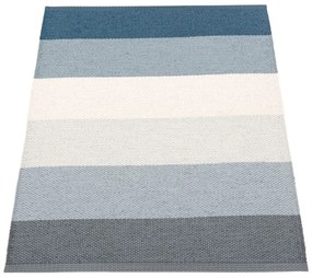 Син и кремав килим за открито и закрито 70x100 cm Molly Ocean Grey – Pappelina