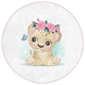 Бял детски килим ø 80 cm Comfort - Mila Home