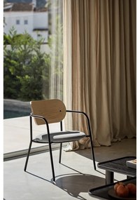 Светлосив трапезен стол в декор от пепел Eclipse - Teulat