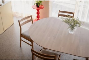 Кръгла сгъваема трапезна маса от масивен дъб ø 140 cm Clapperton – Rowico