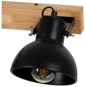 Черно-естествена стенна лампа – Ixia