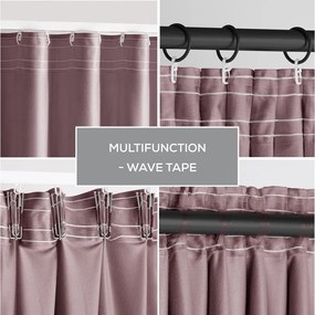 Светлокафяво dimout перде 140x270 cm Pleat – Restilo