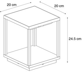 Подова лампа за външно осветление с вграден соларен панел