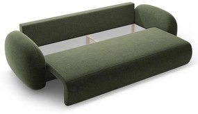 Зелен шенилов сгъваем/с място за съхранение диван 262 cm Tonale – Cosmopolitan Design