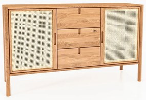 Нисък скрин от дъб 142x84 cm Pola - The Beds