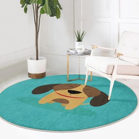 Тюркоазен детски килим ø 120 cm Comfort – Mila Home