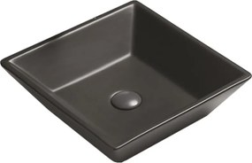 Mexen Pola мивка за плот 41 x 41 см, черен мат - 22224185