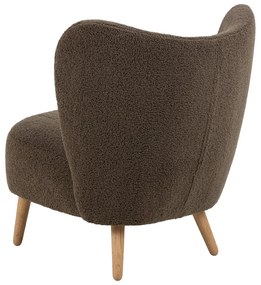 Кафяво кресло от букле Elmont – Actona