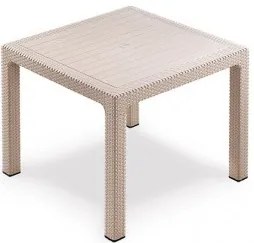 Градинска маса Classi Rattan 90 х 90 - Капучино