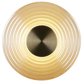 Searchlight 32210AM - LED Димируемо стенно осветително тяло CLEO LED/9,4W/230V месинг