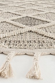Килим Bukle 1411 - Cream, цвят Кремав, 200 cm см