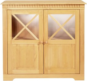 Витрина от масивен бор в естествен цвят 95x35 cm Lisa – Støraa