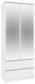 Шкаф с огледала ESTRELLA S60 2D2SZ, 60x180x51, бяло