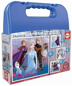 Educa - Детски пъзел Frozen 2 в куфар 18114