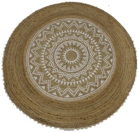 Килим DKD Home Decor Кафяв Mandala (200 x 200 x 0,75 cm)