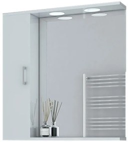 Огледало с ляво cabinet Drop Ritmo 75-White