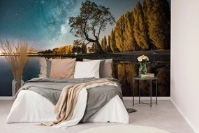 Фототапет – Дърво под звездно небе