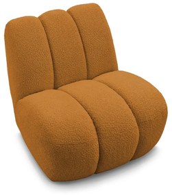 Кресло от прежда с примки от букле в цвят горчица Janissaire – Bobochic Paris