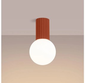 Sollux SL.1728 - Плафон за баня HALO 1xG9/8W/230V IP44 оранжев