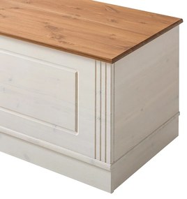 Бяла ракла от масивен бор 80x45 cm Anita – Støraa