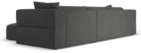 Тъмносив ъглов диван, десен ъгъл Esther – Milo Casa