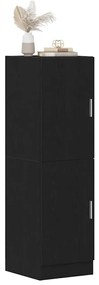 860113 vidaXL Кухненски шкаф, черни, 38x41,5x131,5 см, инженерно дърво
