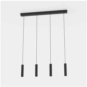 Черно LED висящо осветително тяло с метален абажур ALMUDAINA – EGLO